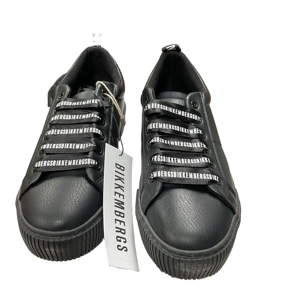 NWT Bikkembergs Womens Sneakers Size 36 Black Sporty Branded Laces Contemporary